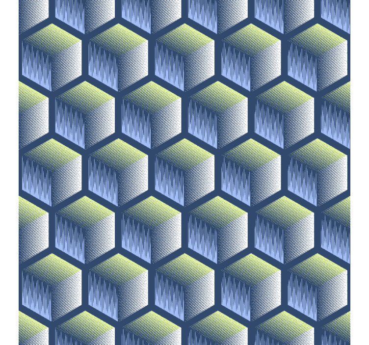 Tapety geometrické vzory hexagonálny kockový vzor - Tenstickers