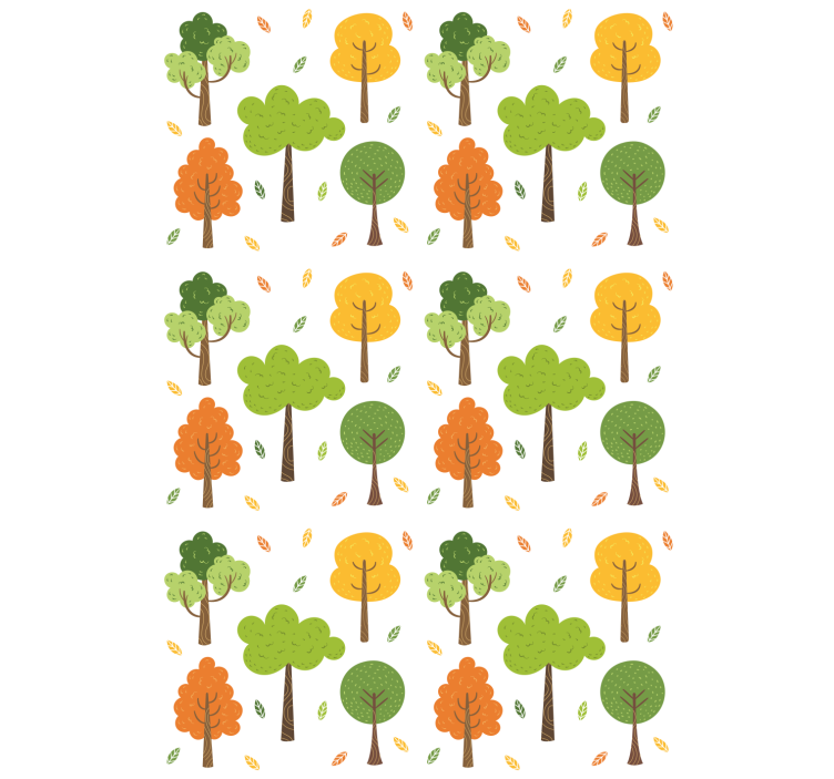 Tapeta stromy farebný vzor - Tenstickers