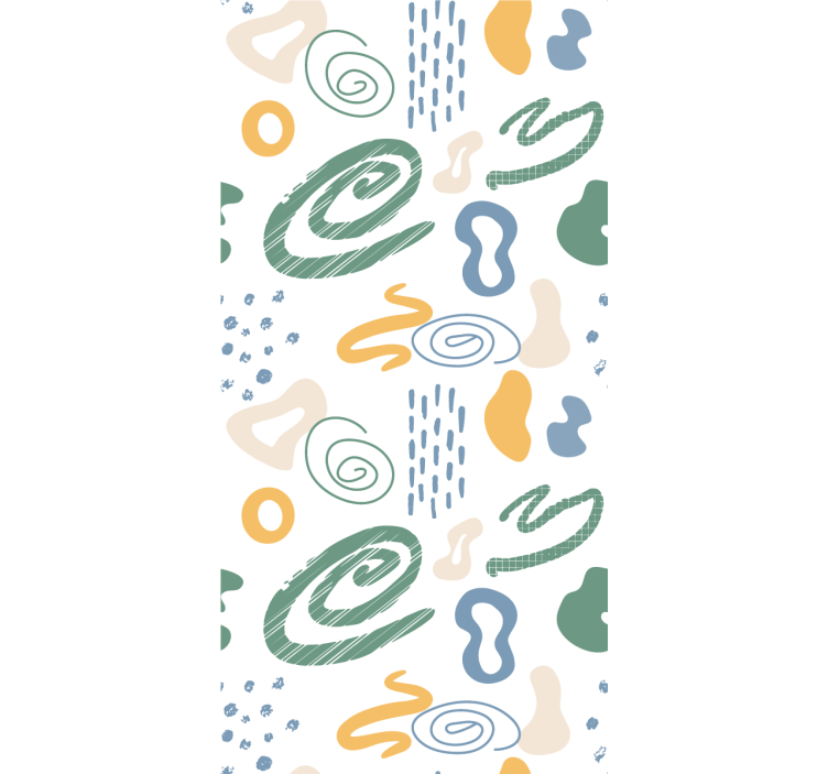 Moderna tapeta na stenu abstraktné maľované tvary - Tenstickers