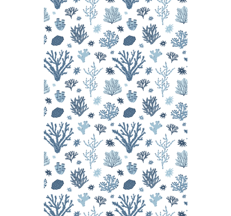 Moderna tapeta na stenu moderné koraly v štýle hampton - Tenstickers