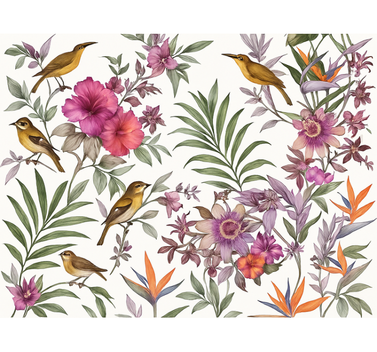 Tapety do spálne farebný les - Tenstickers