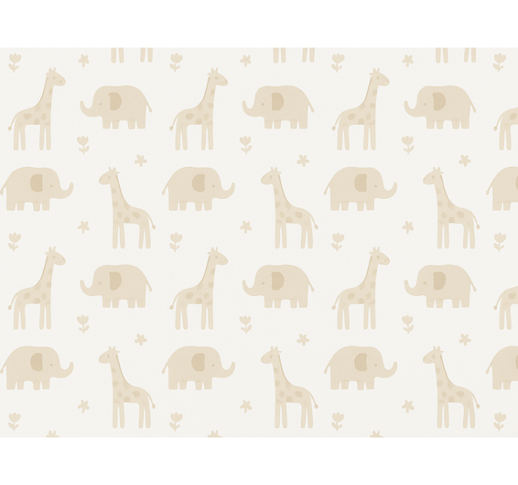 Tapeta do detskej izby s neutrálnym pruhovaným vzorom - Tenstickers