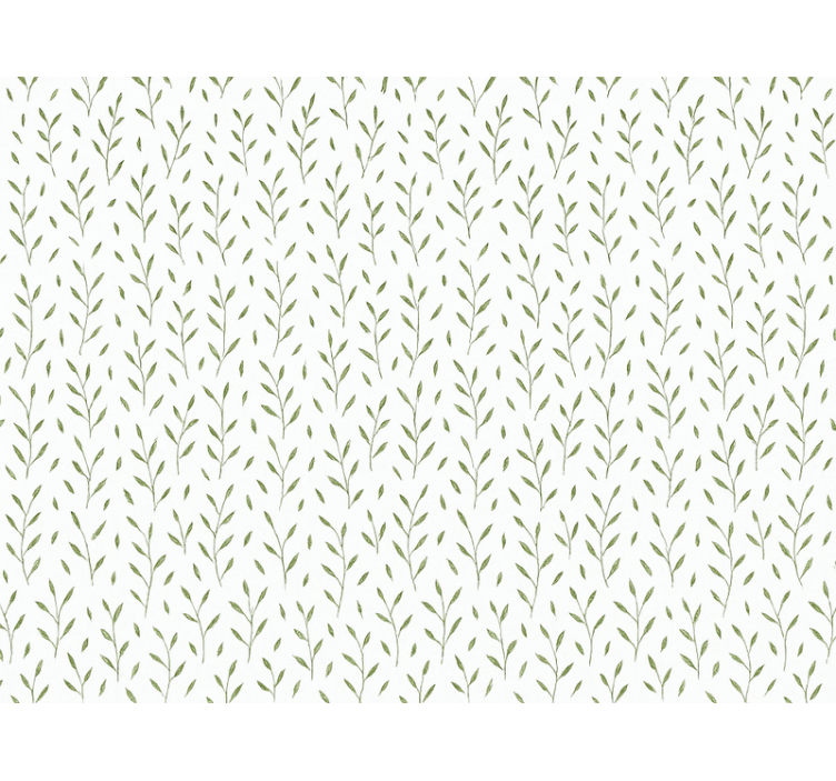 Tapety do obývačky s malým zeleným vzorom listov - Tenstickers