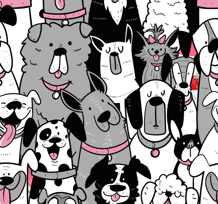 Tapety pre psov obrysy pre deti - Tenstickers