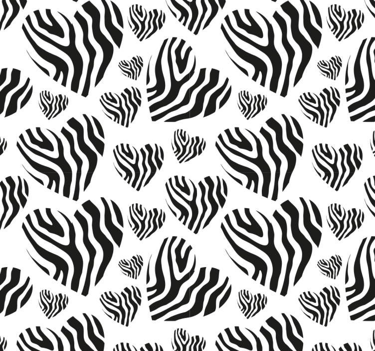 tapety do obývačky zebra Pattern Simplicity - Tenstickers