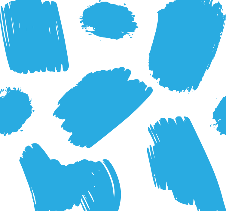 Moderné štetce modrá tapeta - Tenstickers