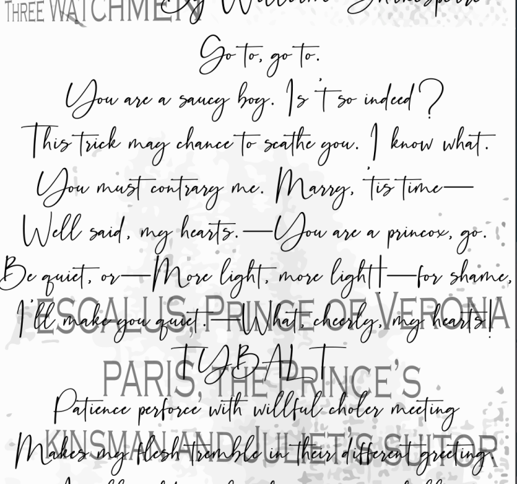 Tapeta milovníkov shakespearovho umenia - Tenstickers