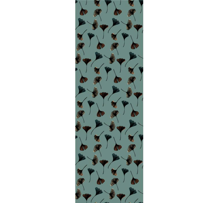 Zelené ginko listy kvetinové tapety - Tenstickers