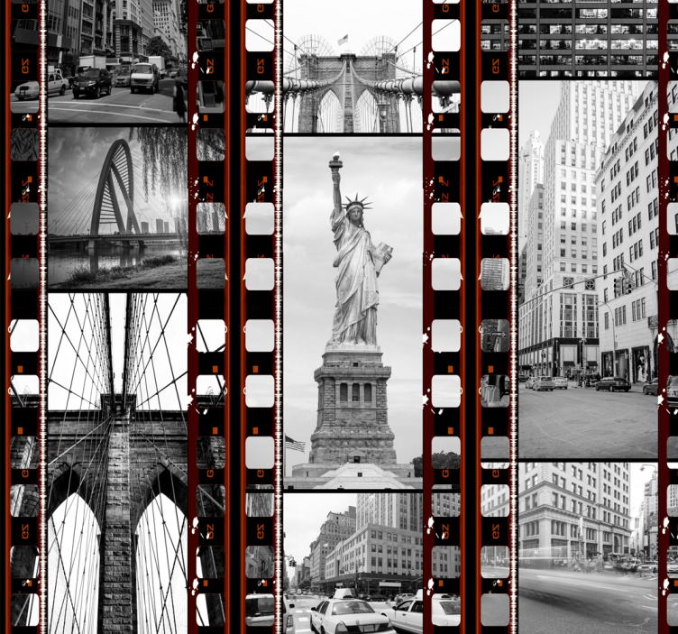 Koláž z new york tapety - Tenstickers