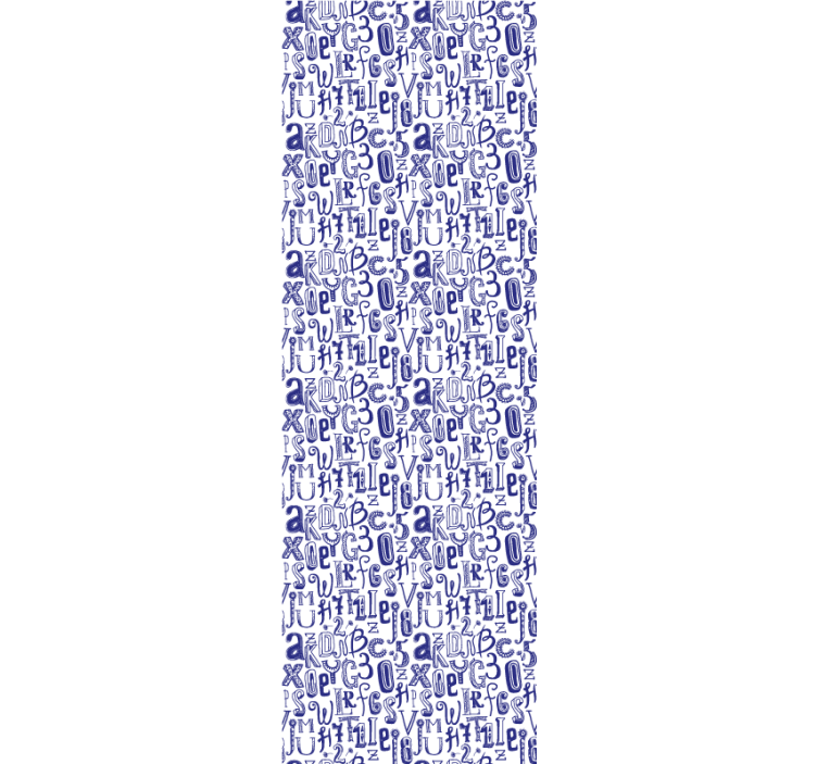 Slová a čísla písmeno tapety - Tenstickers