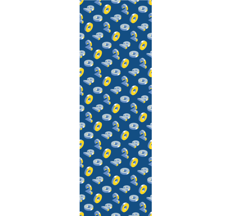 tapeta do detskej izby geometrický vzor očí - Tenstickers