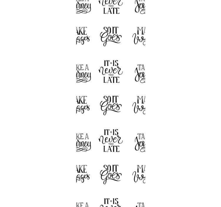 Motivačný vzor písma tapety - Tenstickers
