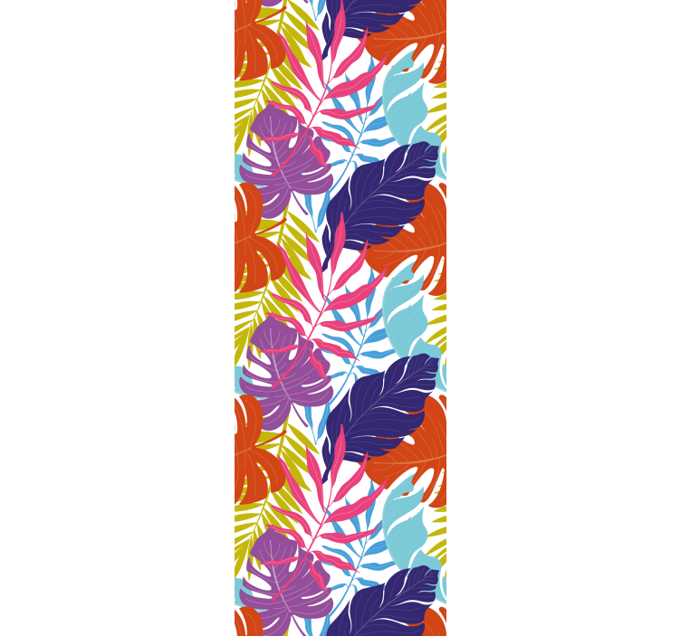 tapeta listy dizajn tropického listu - Tenstickers