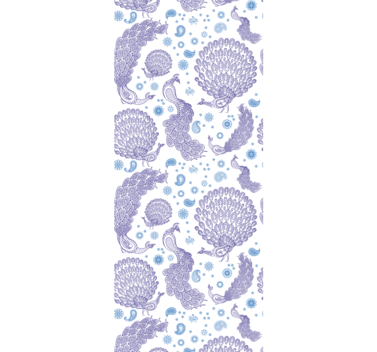 umelecké tapety motív pávieho pierka - Tenstickers