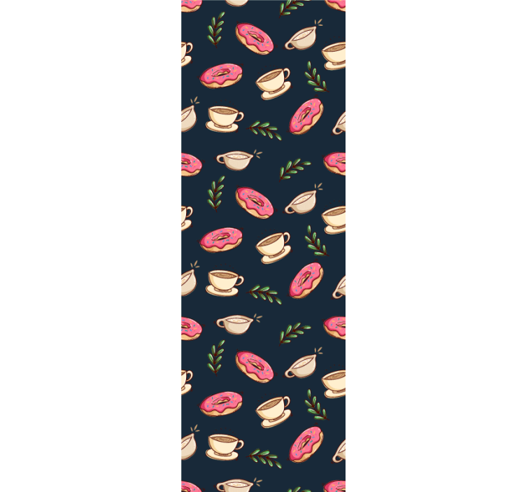 Zákusky a káva pozadie moderné tapety - Tenstickers