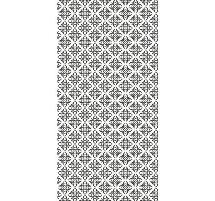 Tapety do kancelárie elegantný čierny kvet - Tenstickers