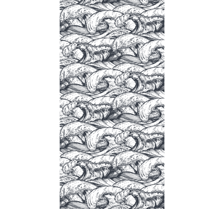 tapety na stenu príroda vzor morských vĺn - Tenstickers