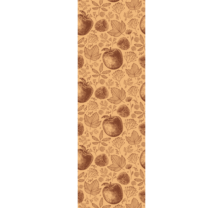 tapety na stenu príroda jesenný vzor lístia - Tenstickers