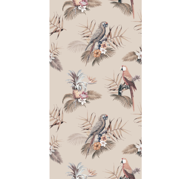 tapeta s papagájme elegancia tropických papagájov - Tenstickers
