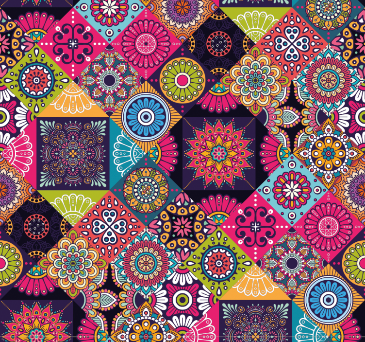 Tapety na plochu z tmavých mandál - Tenstickers