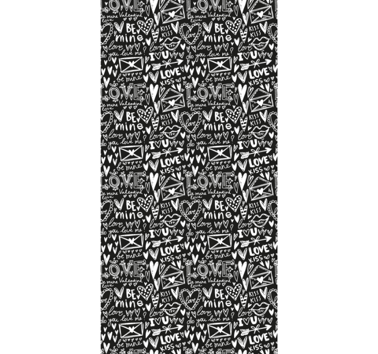 Láska srdce graffiti umenie tapety - Tenstickers