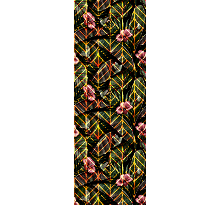 tapety na stenu príroda kvetinový vzor listov - Tenstickers