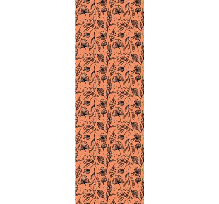 tapety na stenu kvety interiér s kvetinovým vzorom - Tenstickers