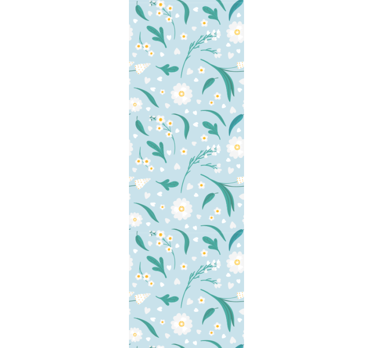 kvetinová tapeta ukážka kvetinovej záhrady - Tenstickers