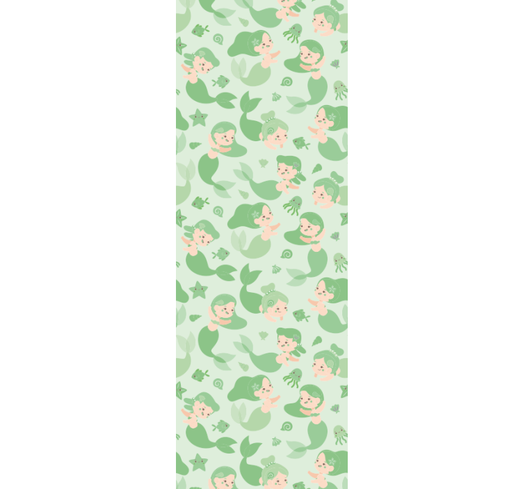 tapeta do detskej izby hravé morské panny - Tenstickers
