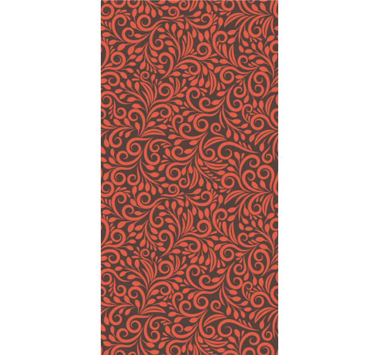 kvetinová tapeta zdobené víry - Tenstickers