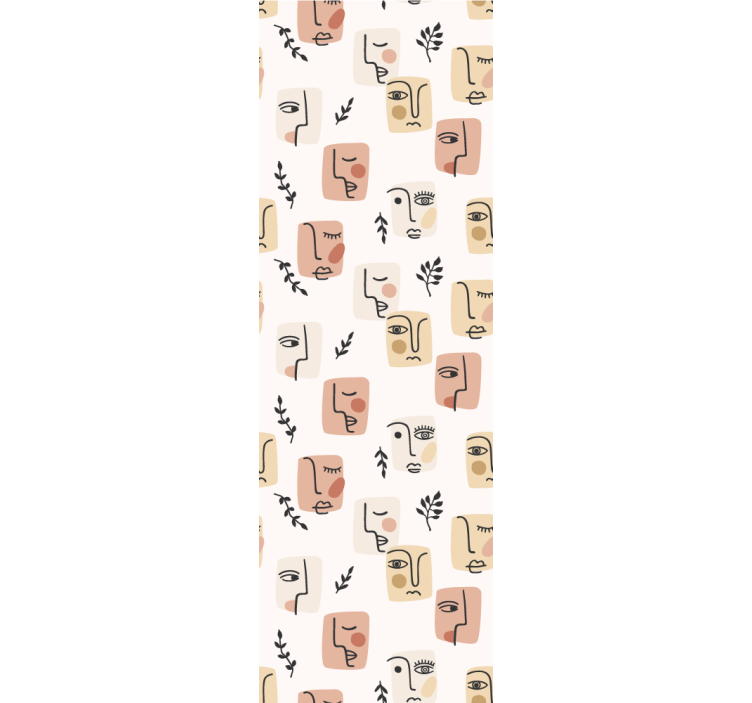 umelecké tapety abstraktné vzory tváre - Tenstickers