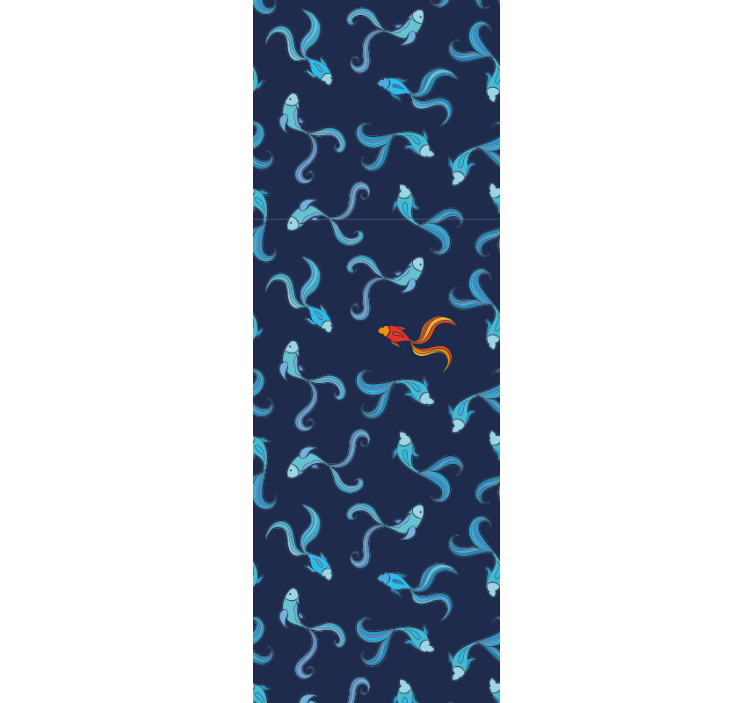 tapety s rybami vzory vodnej fauny - Tenstickers