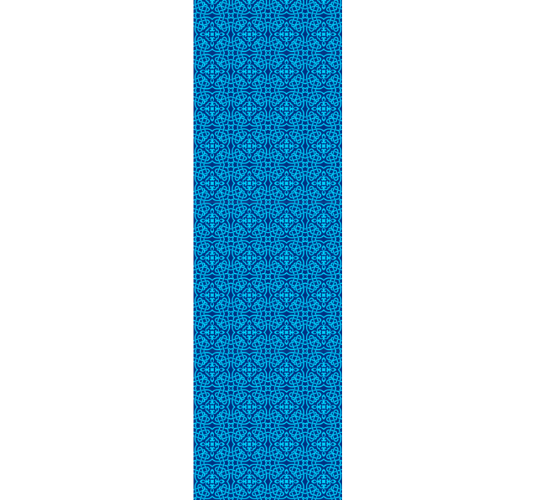 Modrá kvetinová tapeta - Tenstickers