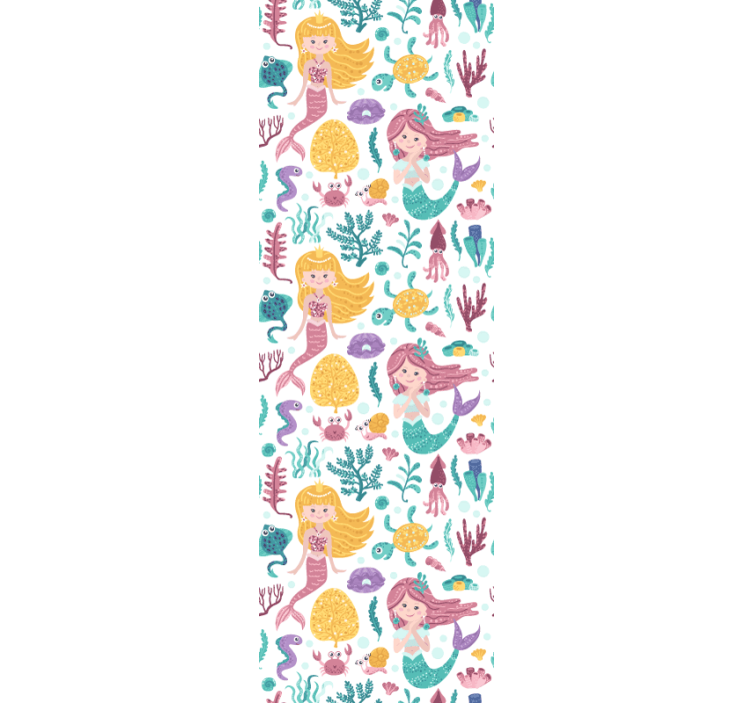 tapeta do detskej izby dobrodružstvo morskej panny - Tenstickers