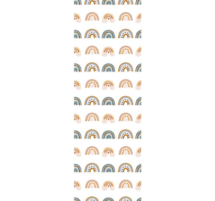 Vzor ručne kreslenej jesennej dúhovej tapety - Tenstickers