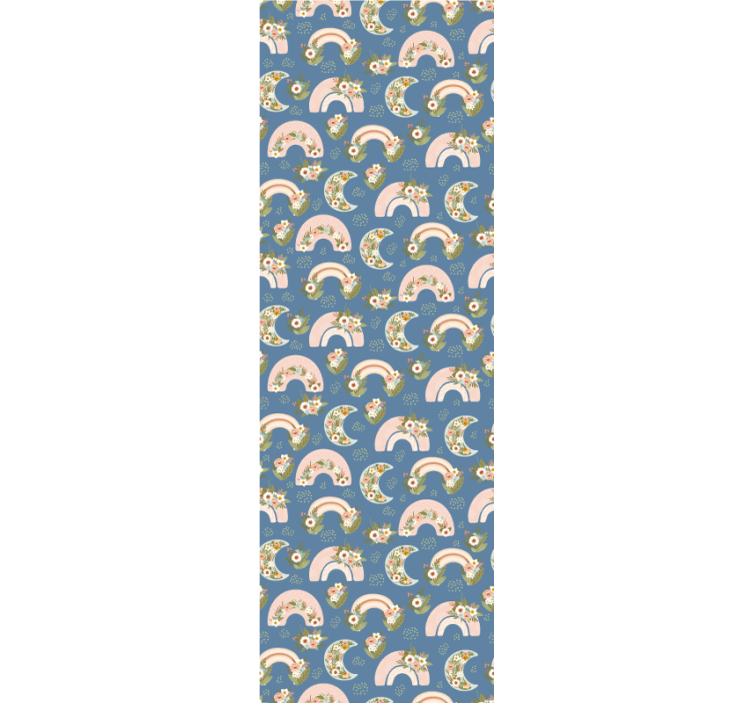 tapety do škôlky kvetinové dúhy - Tenstickers