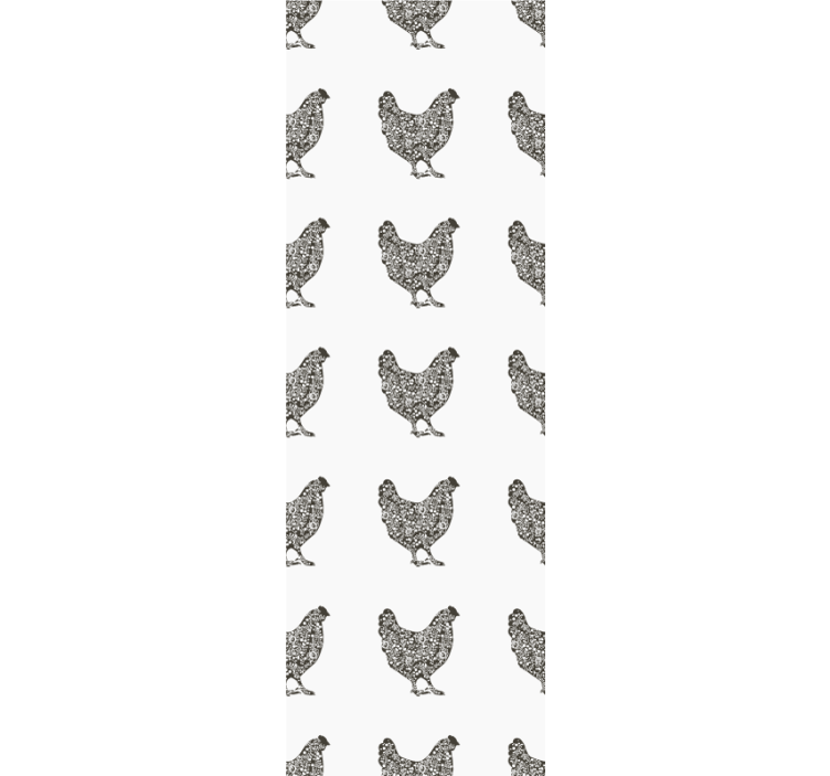 tapeta na stenu zvierata hydinový vzor - Tenstickers