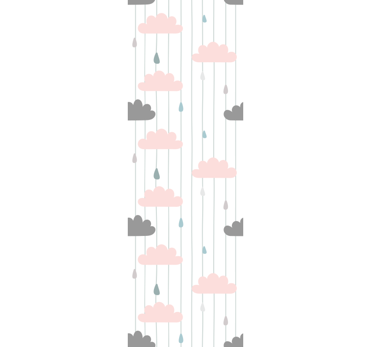 tapety do škôlky zamračené kvapky dažďa - Tenstickers