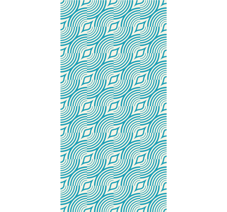 Morský vzor modré čiary svadobné tapety - Tenstickers