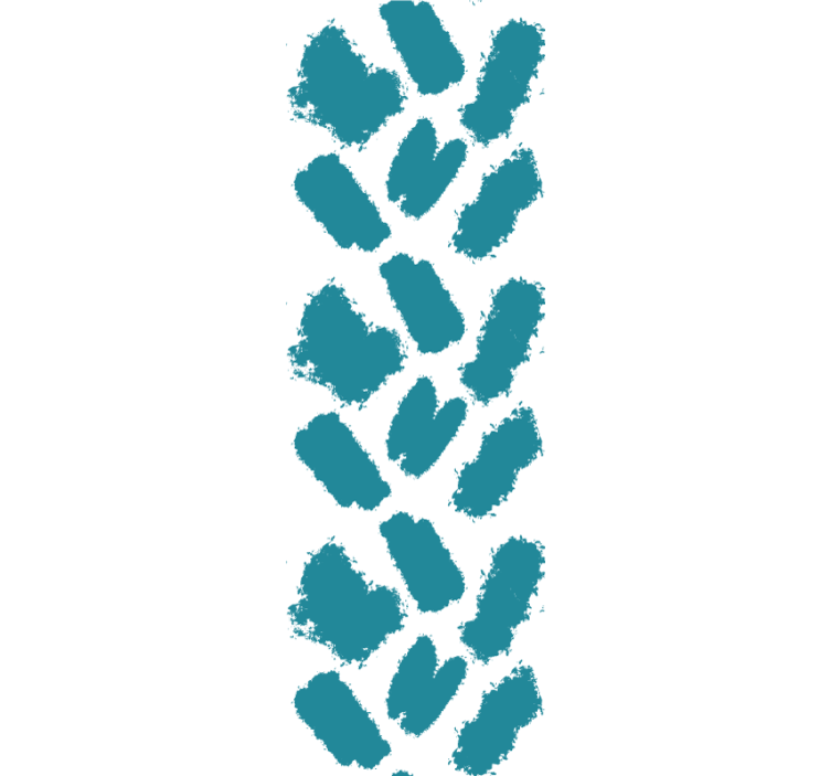 Tyrkysová farba umenie tapety - Tenstickers