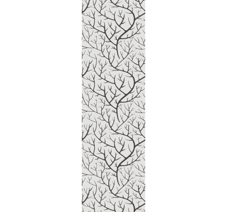 Tenké sivé konáre s tapetou na strome vtákov - Tenstickers