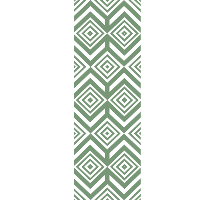 Zelené kosoštvorcové štvorcové tapety - Tenstickers