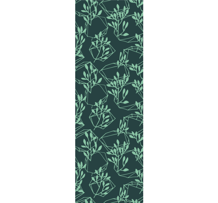 tapety geometrické vzory geometrický vzor listov - Tenstickers