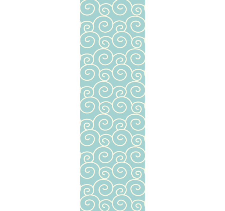 Vintage vlny modrá abstraktná tapeta - Tenstickers