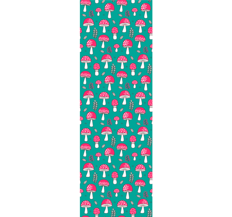 tapety na stenu príroda vzor lesných húb - Tenstickers