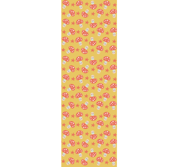 Tapety s ornamentami hravý hubový vzor - Tenstickers