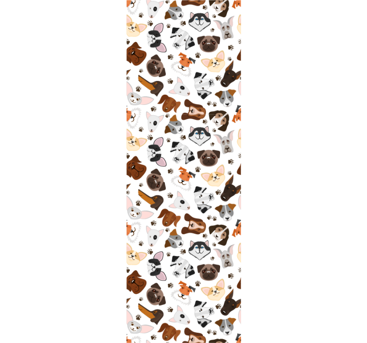 Plemená psov hlavy spálne tapeta - Tenstickers