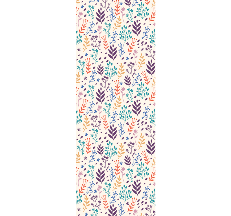 tapeta listy jesenné vzory listov - Tenstickers