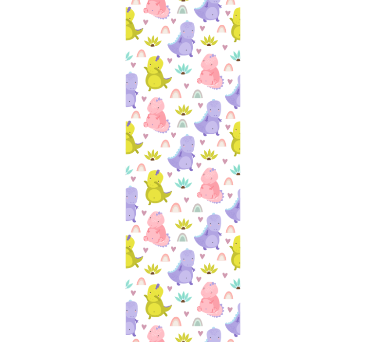 tapety do škôlky vzor potešenia dinosaura - Tenstickers