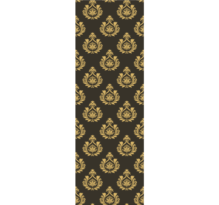 barokove tapety ozdobný motív lístia - Tenstickers